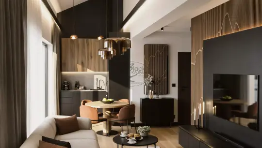 Apartament Pani Anety w Szczyrku – salon