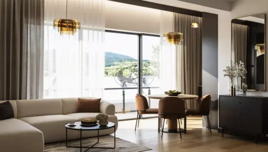 Apartament Pani Anety w Szczyrku – salon