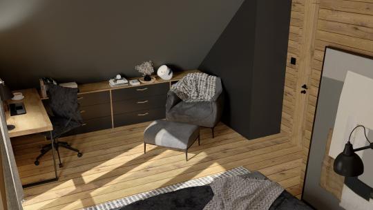 Domek letniskowy w Korbielowie – sypialnia