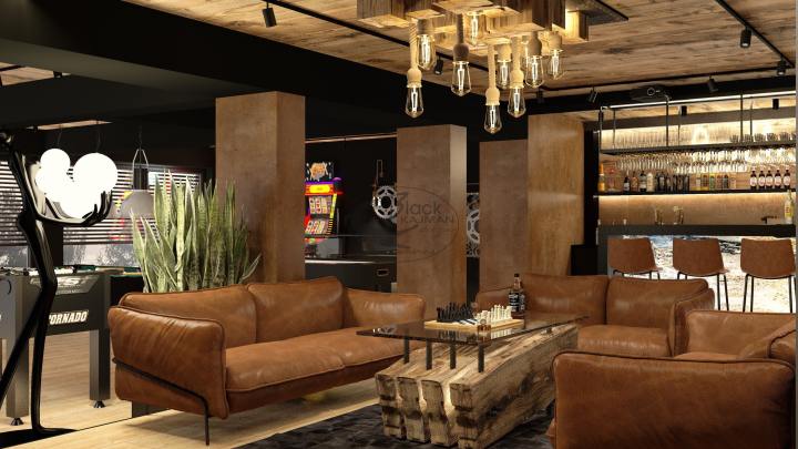 Pokój imprezowy – strefa wypoczynku