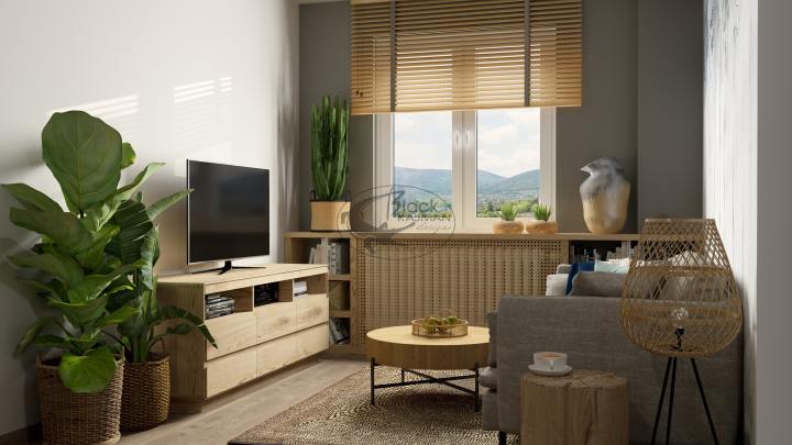 Projekt salonu w bloku