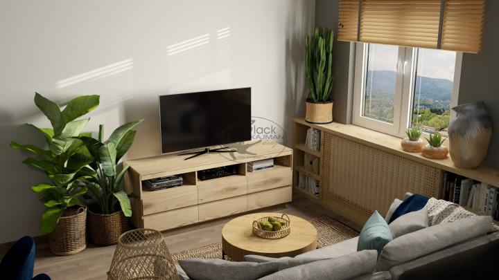 Projekt salonu w bloku