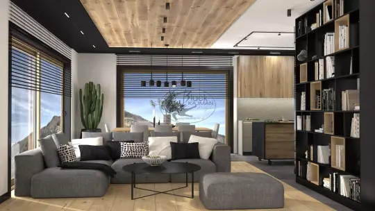 Apartament w Szczyrku – salon