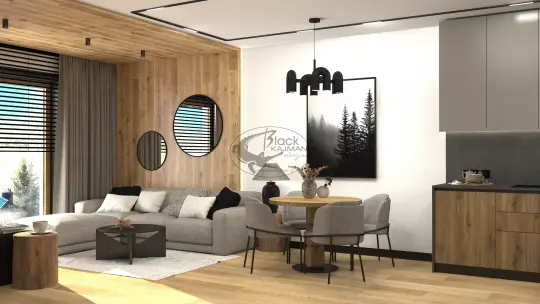Apartament na wynajem w Szczyrku – salon