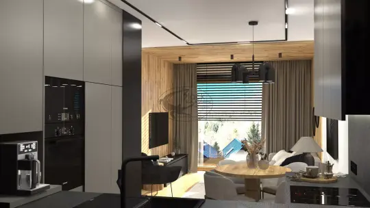 Apartament na wynajem w Szczyrku – salon